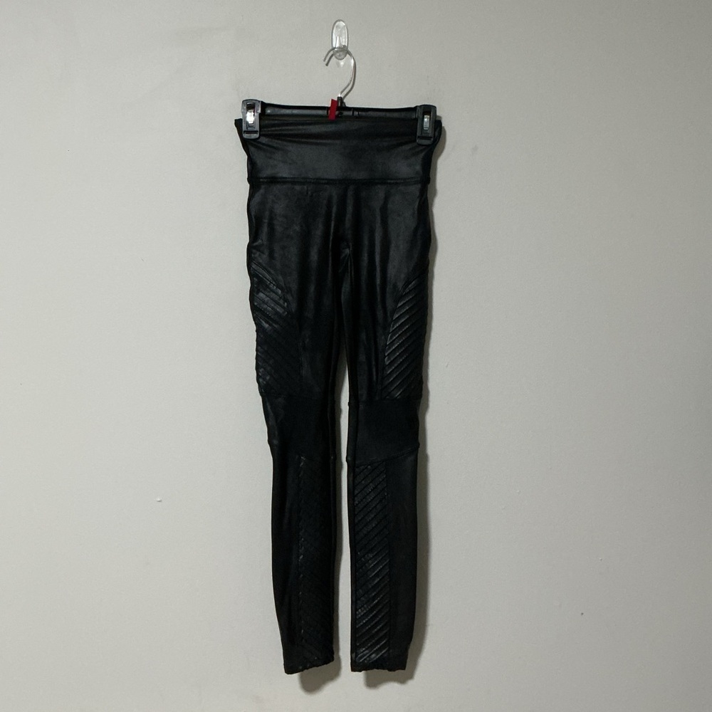 Spanx Faux Leather Moto Legging Size Small - Picture 4 of 7
